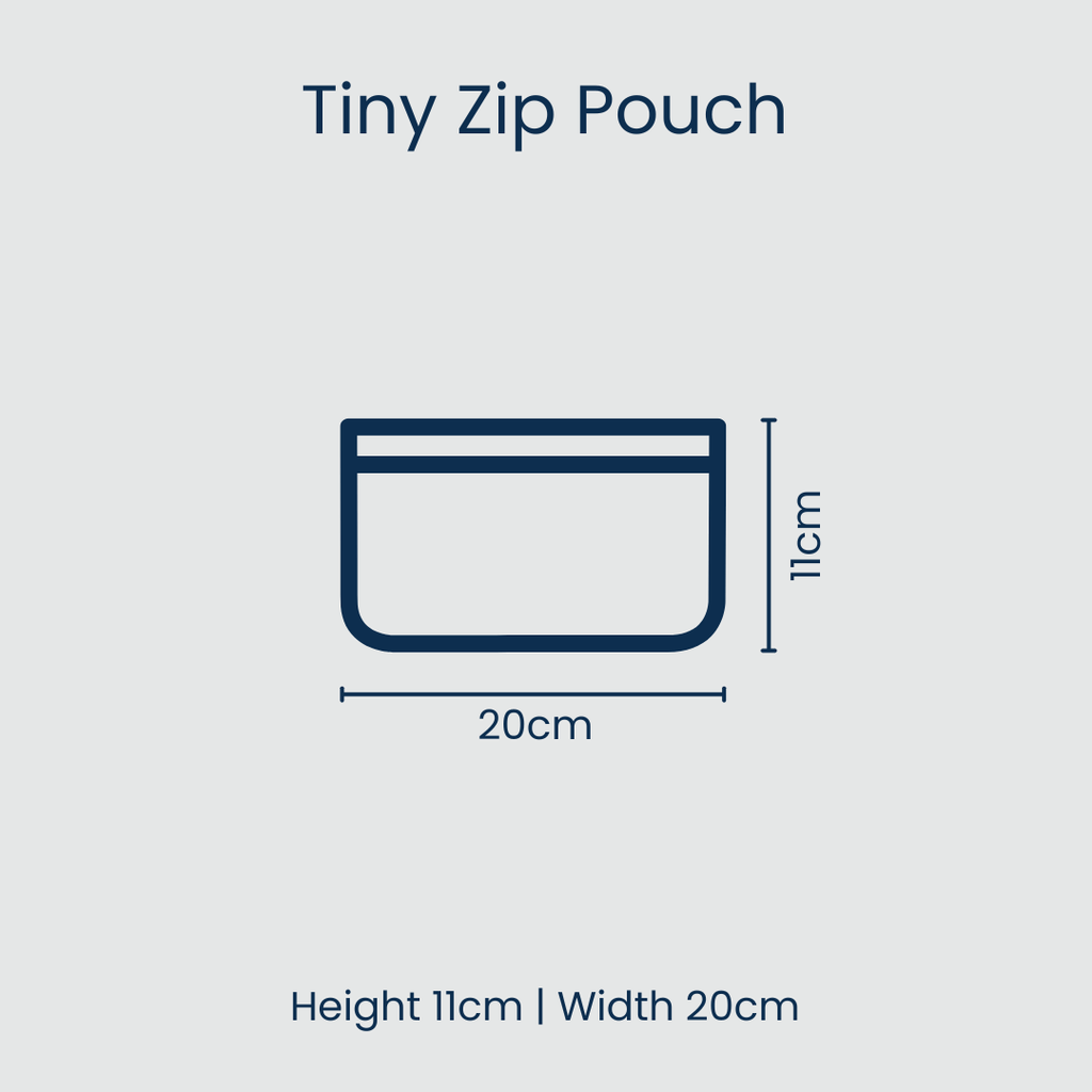 Clear Zip Pouch Bundle (x3 sizes) – Pink