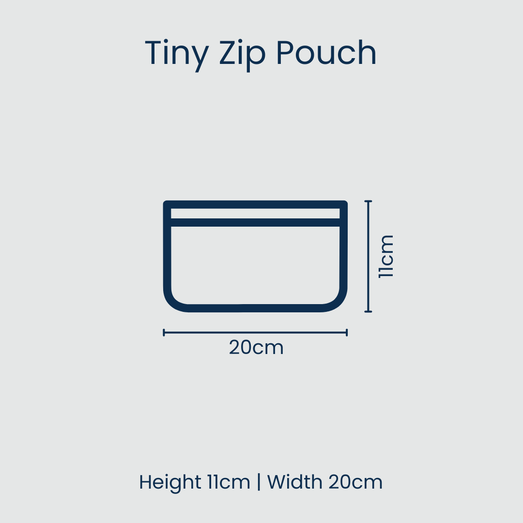 Clear Zip Pouch Bundle (x3 sizes) – Pink