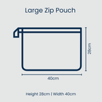 Clear Zip Pouch Bundle (x3 sizes) – Pink